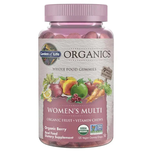Garden of Life Organics Women's Multi Whole Food Gummies 120 Count Garden of Life